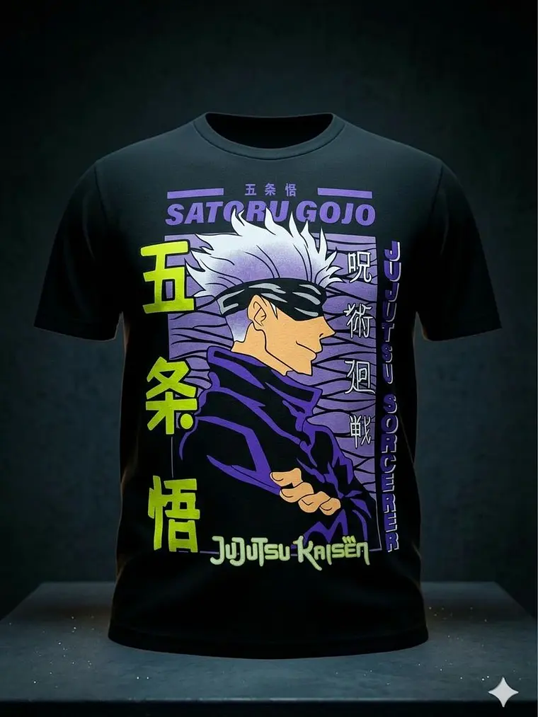 POLERA MANGA CORTA SATORU GOJO 1