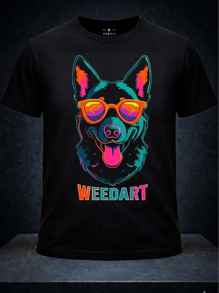 POLERA MANGA CORTA WEEDART DOG 1