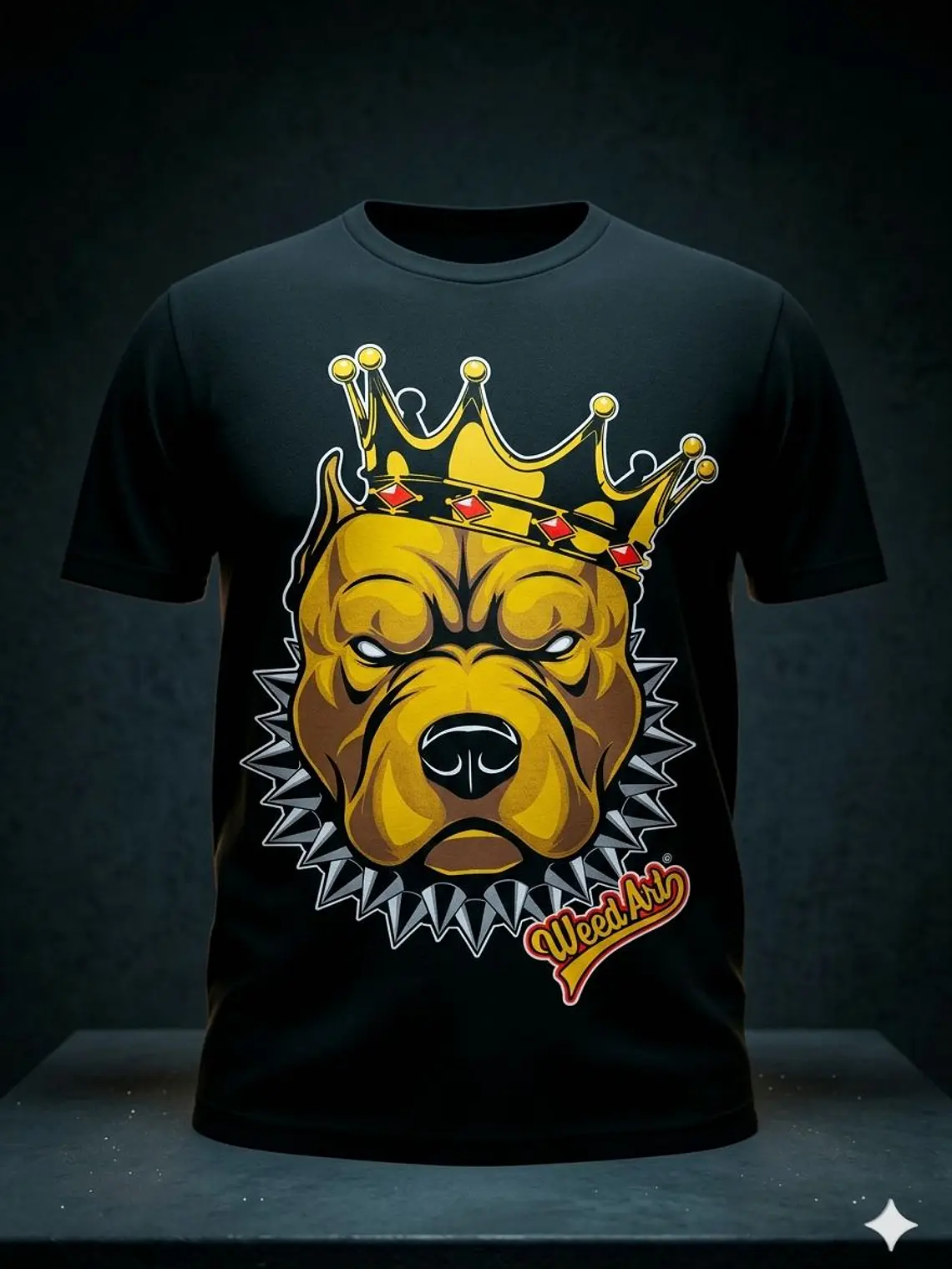 POLERA MANGA CORTA WEEDART PITBULL 1