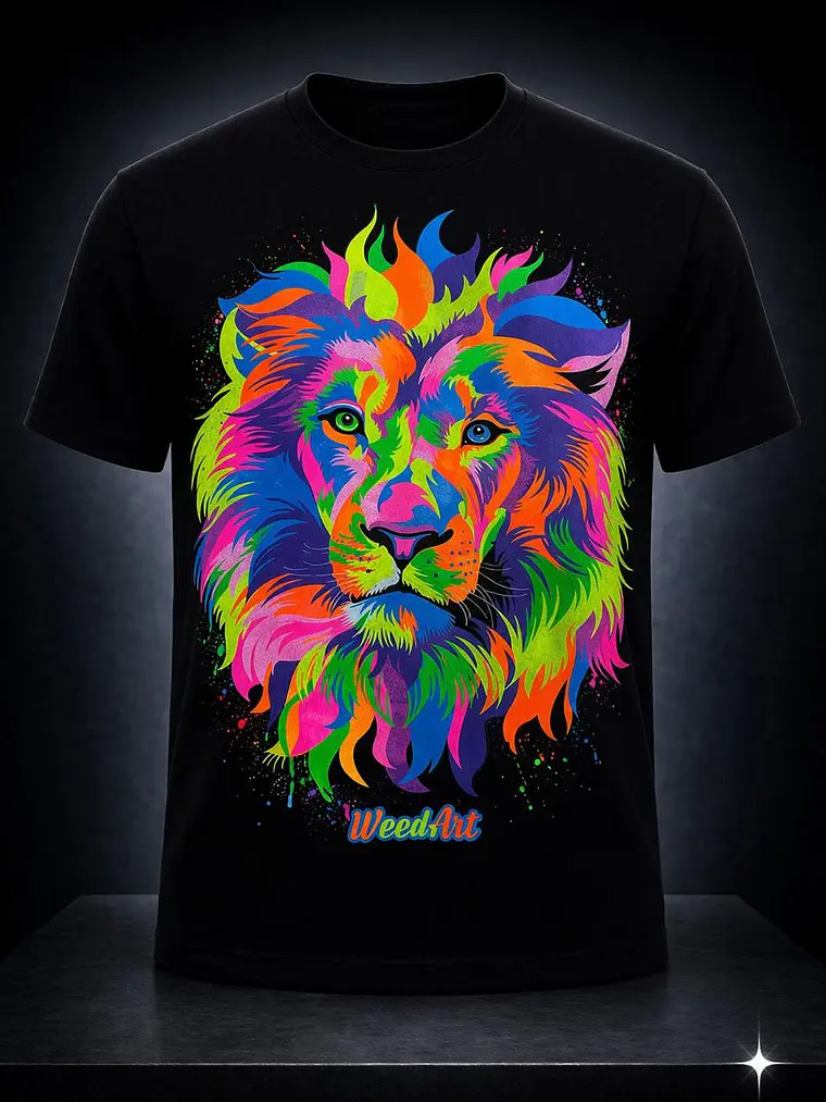 POLERA MANGA CORTA WEEDART LION 1