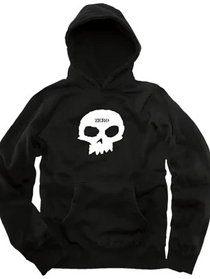 Poleron Zero - Single Skull Black/White