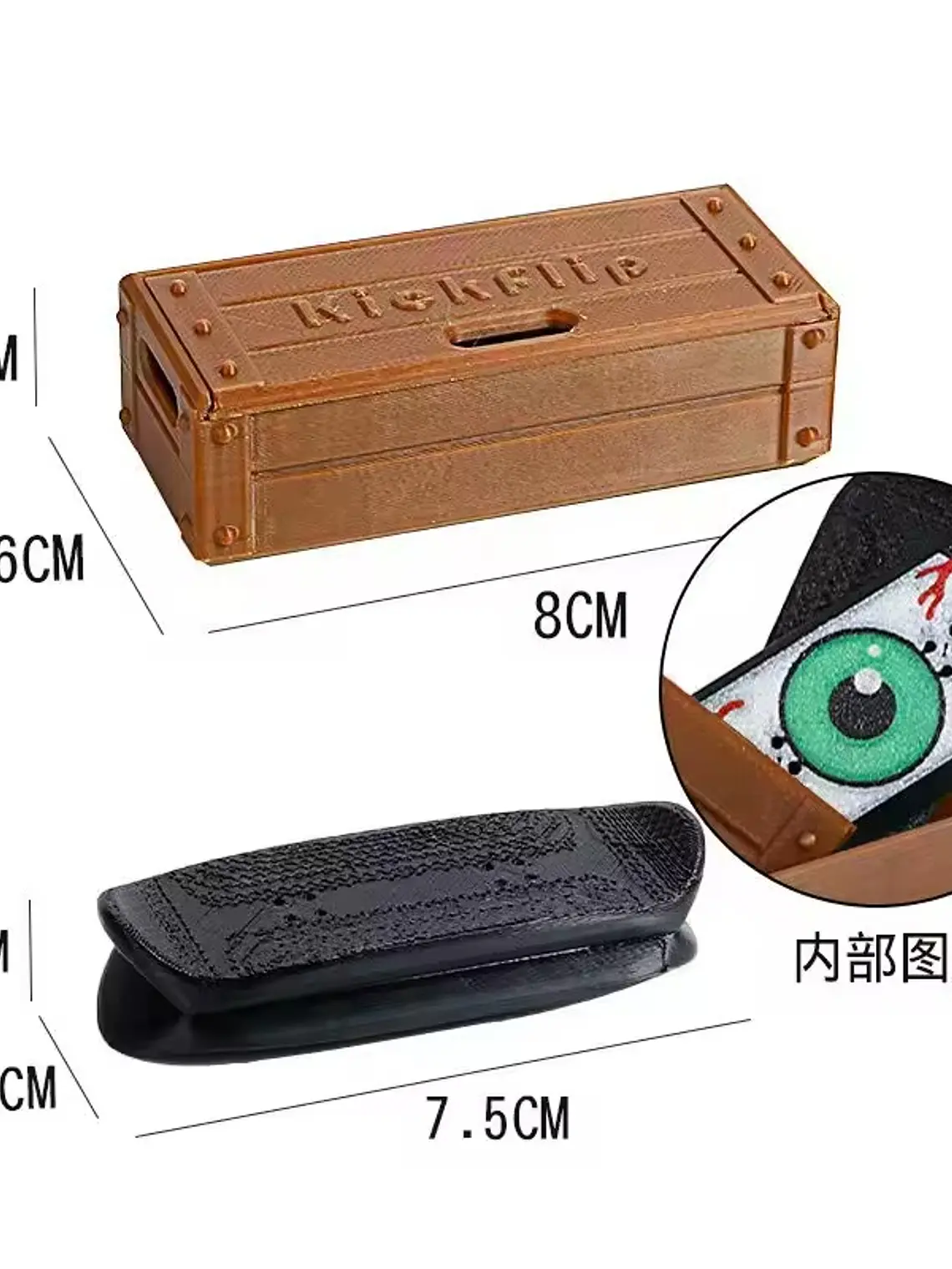 Nuevo Fingerboard magnético Kickflip, Mini skate de dedo, juguete impreso en 3d, rompecabezas magnético para aliviar el estrés, regalo para un amigo 8