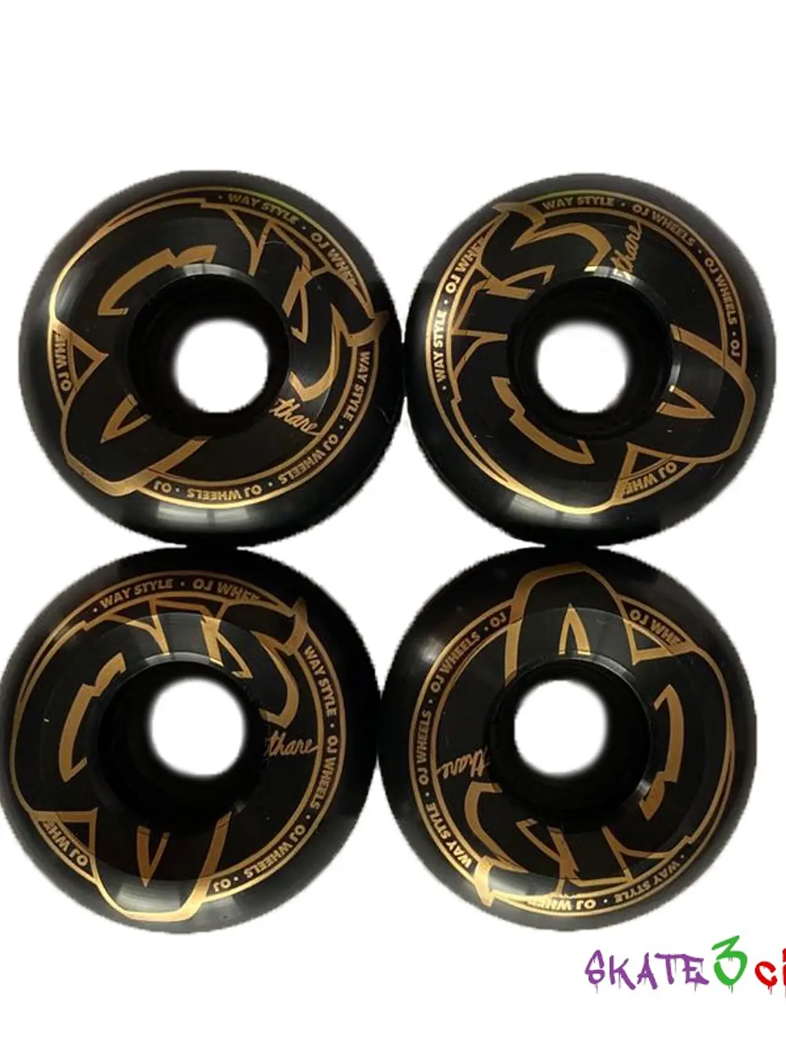 Ruedas OJ Wheels Black/Gold 52 mm 90A – Novedad 3