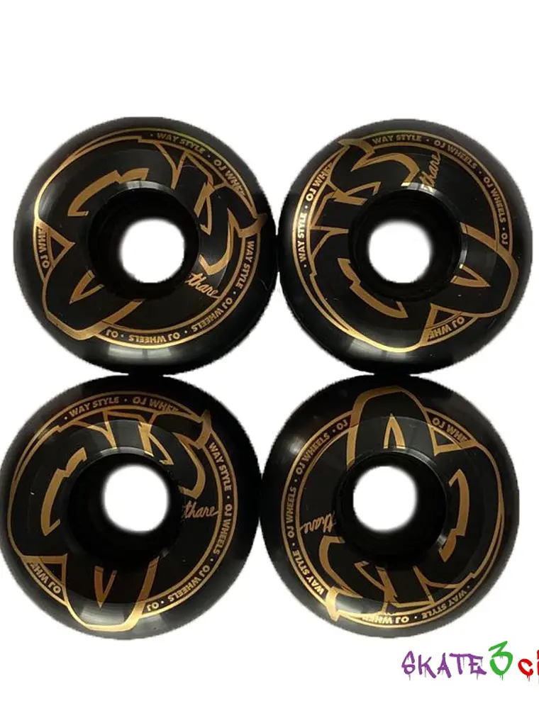Ruedas OJ Wheels Black/Gold 52 mm 90A – Novedad 3