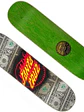 Santa Cruz Skateboard deck Dollar Flame Dot 7 Ply 8.0' x 31.60' - Miniatura 2