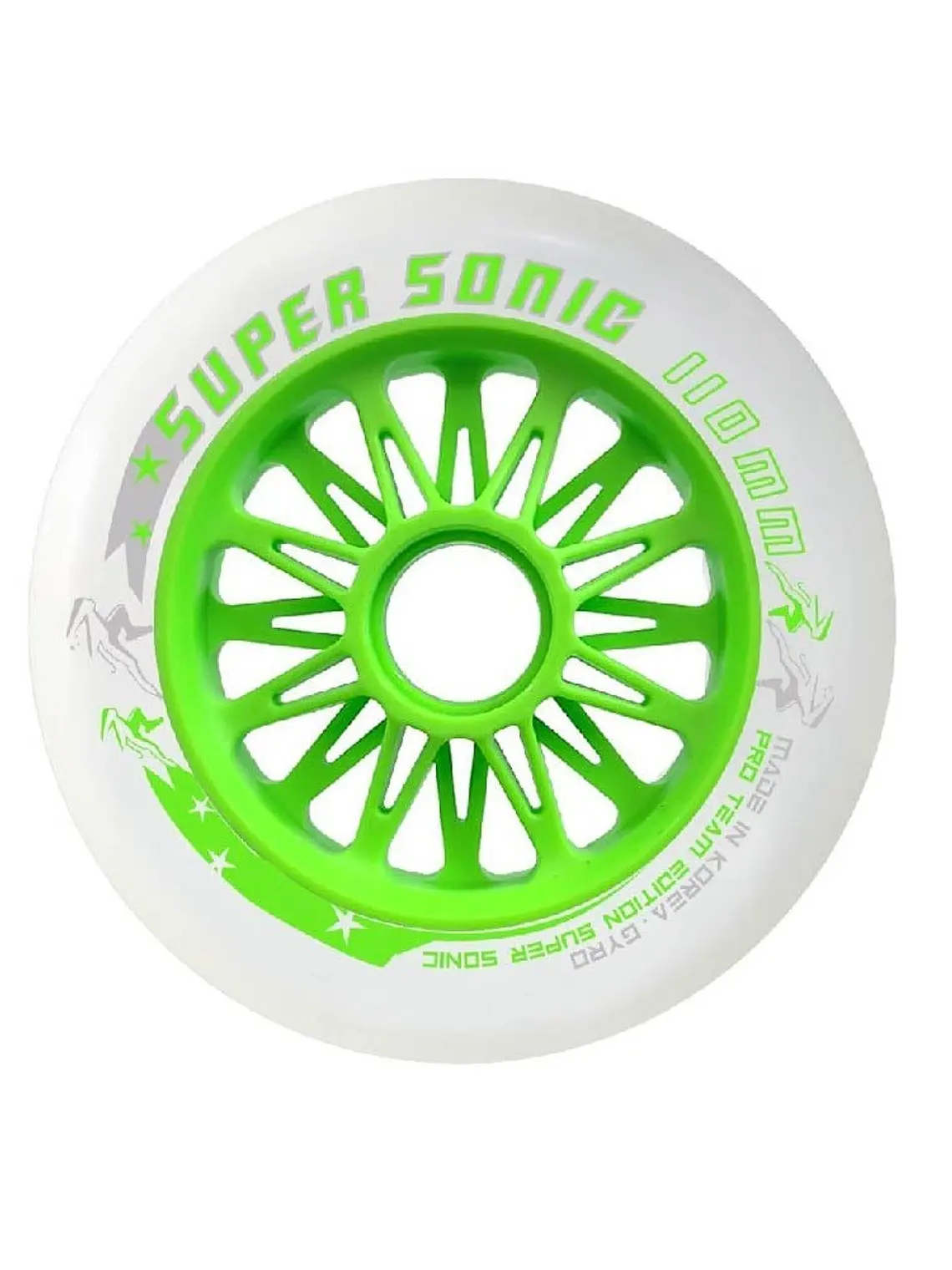 RUEDAS SUPERSONIC 110MM (3 UNID) GREEN 1