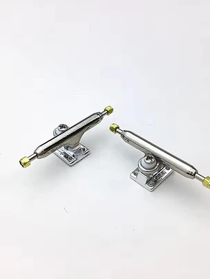 truck 34mm Fingerboard Profesional Kingpin invertido base Silver