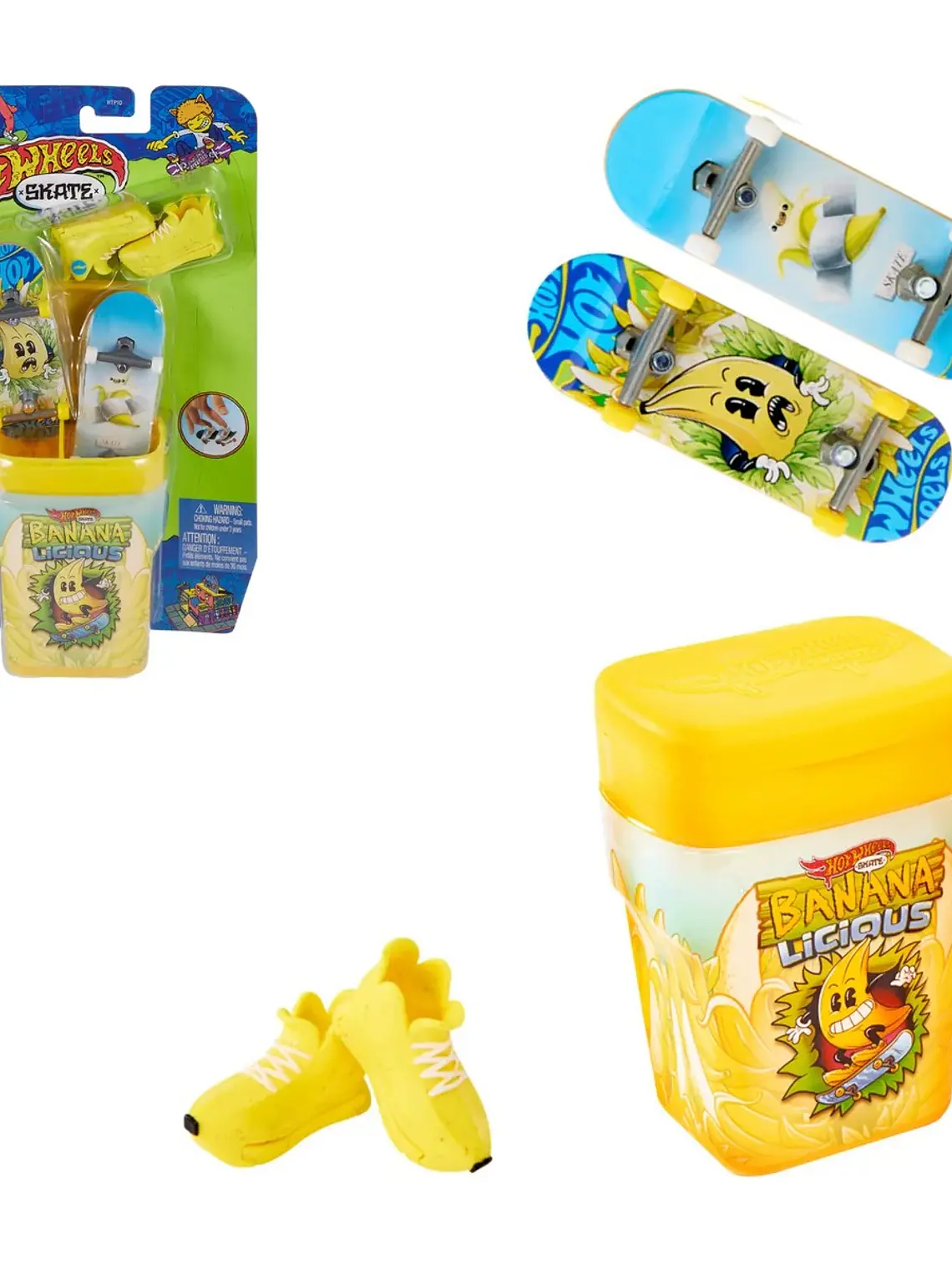 Hot Wheels Mini Patinetas Set Banana Licious 2