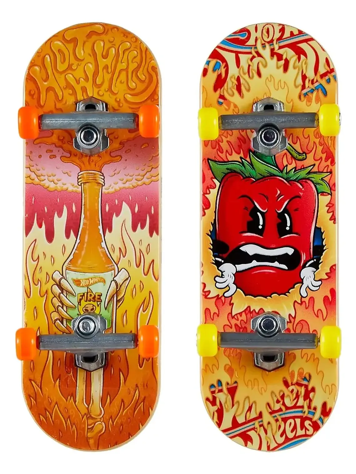 Hot Wheels Mini Patinetas Set Fire and Spice 2