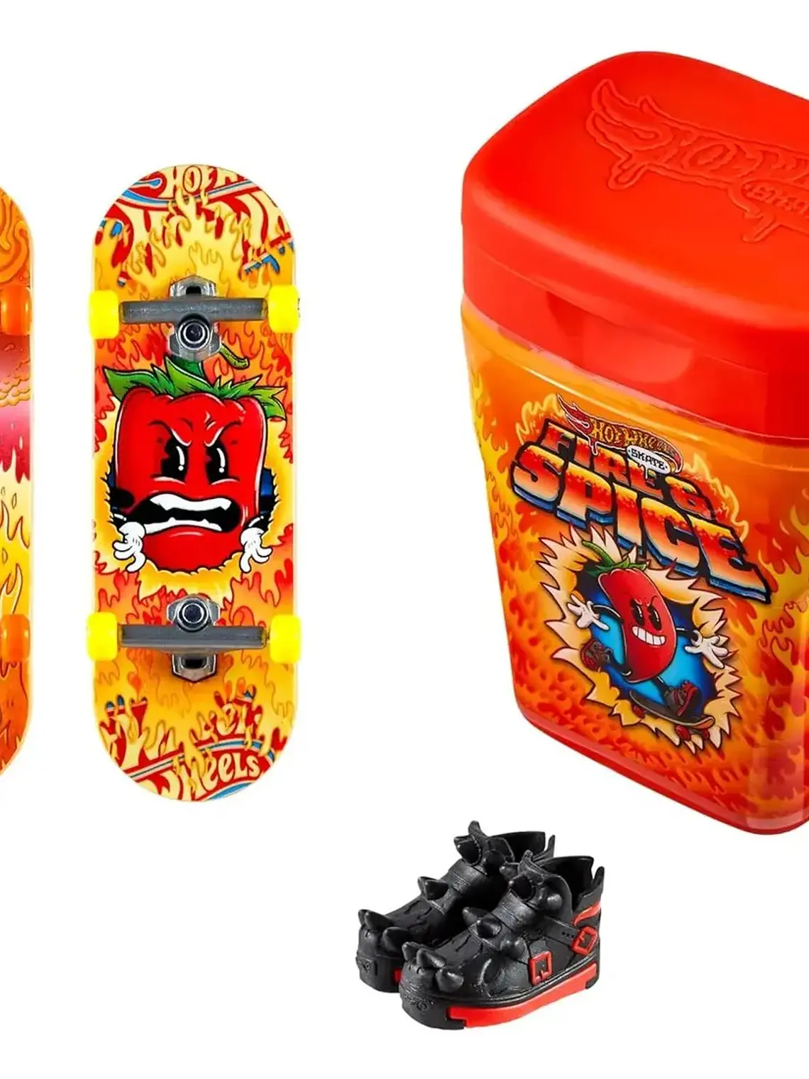 Hot Wheels Mini Patinetas Set Fire and Spice 3