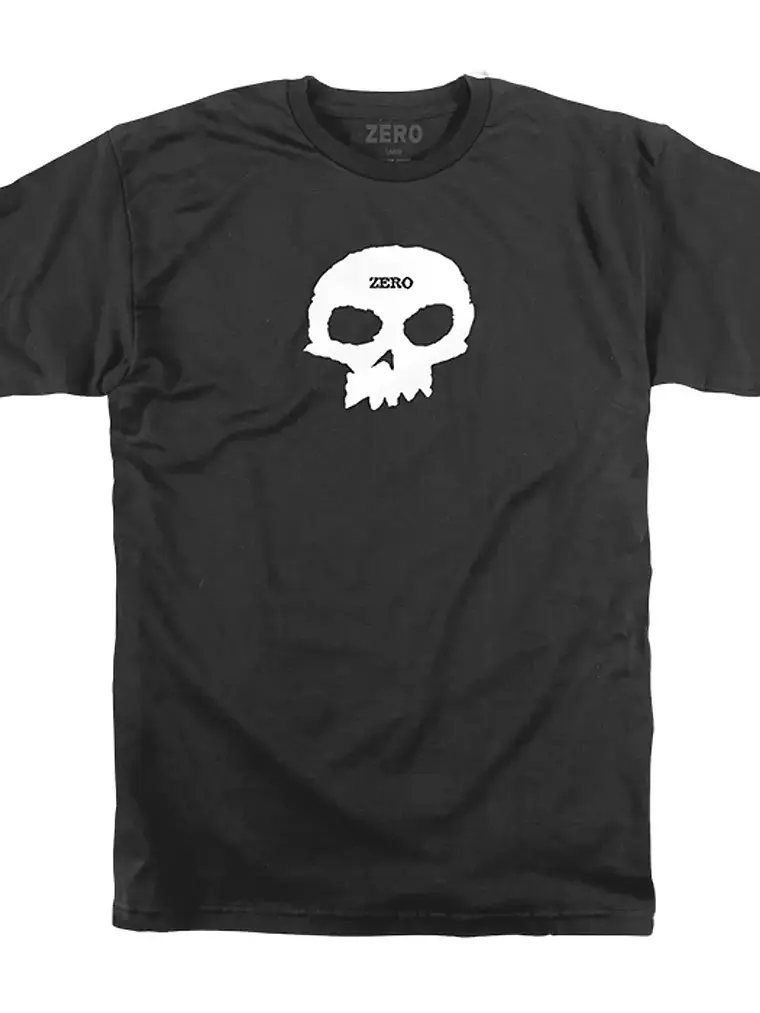 Polera Zero - Single Skull Black/White 1