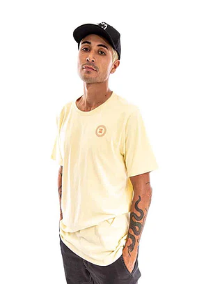 Polera Manga Corta Spitfire Wheels Hombre Amarillo
