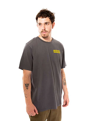 Polera Manga Corta Gris Oscuro Spitfire Talla S