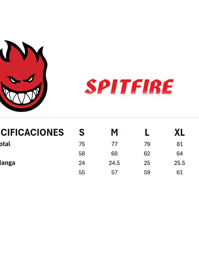 Polera Manga Corta Gris Oscuro Spitfire Talla S 6
