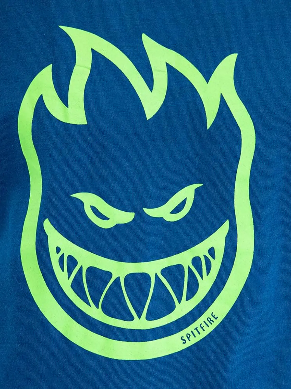 Polera Manga Corta Spitfire Bighead Hombre Azul 5