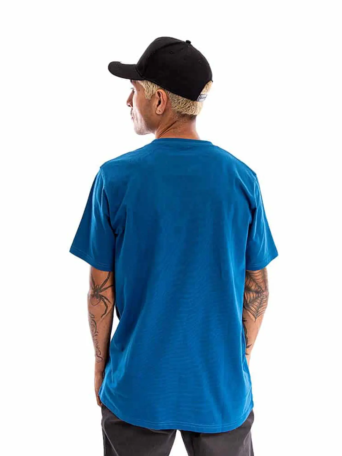 Polera Manga Corta Spitfire Bighead Hombre Azul 2
