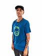 Polera Manga Corta Spitfire Bighead Hombre Azul - Miniatura 1