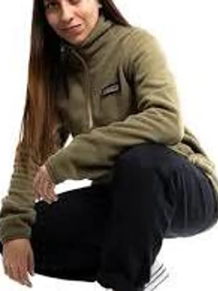 Polerón Polar De Mujer Spitfire 360 Half Zipper Verde Talla L 2