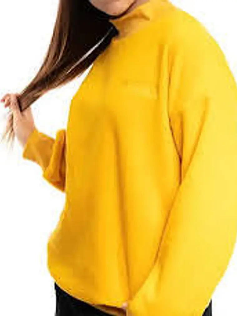 Polerón Micropolar Mujer Spitfire Ride To Burn Amarillo Talla S 2