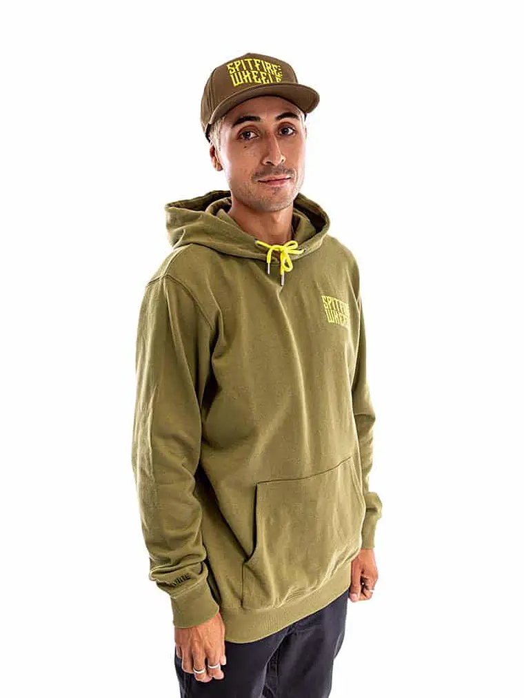 Polerón Hoodie Spitfire Wheels Hombre Verde Oscuro 5