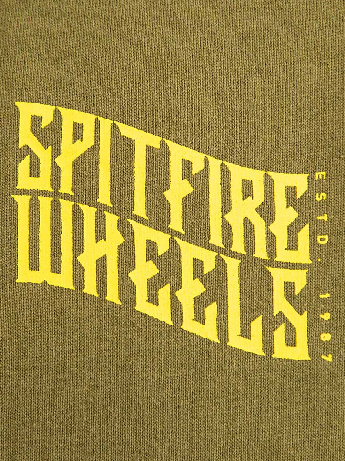 Polerón Hoodie Spitfire Wheels Hombre Verde Oscuro 4
