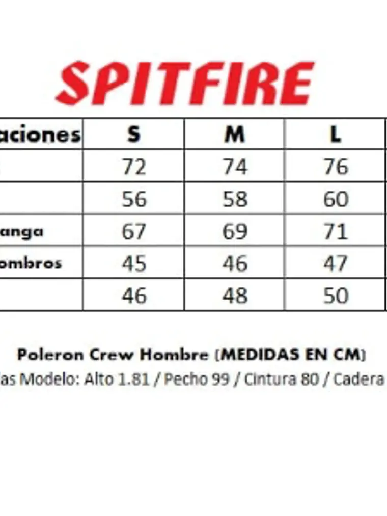 Polerón Hoodie Canguro Spitfire Hombre Azul 8