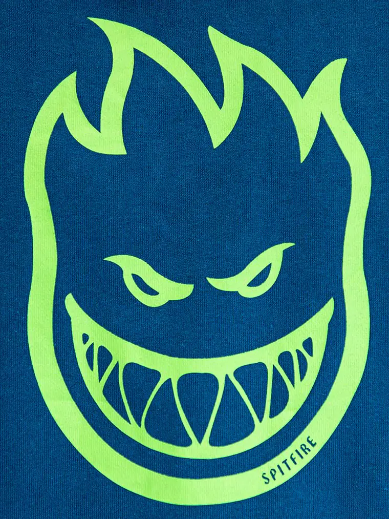 Polerón Hoodie Canguro Spitfire Hombre Azul 6