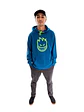 Polerón Hoodie Canguro Spitfire Hombre Azul - Miniatura 5