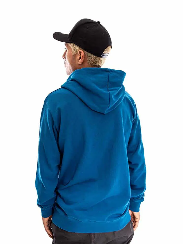 Polerón Hoodie Canguro Spitfire Hombre Azul 2