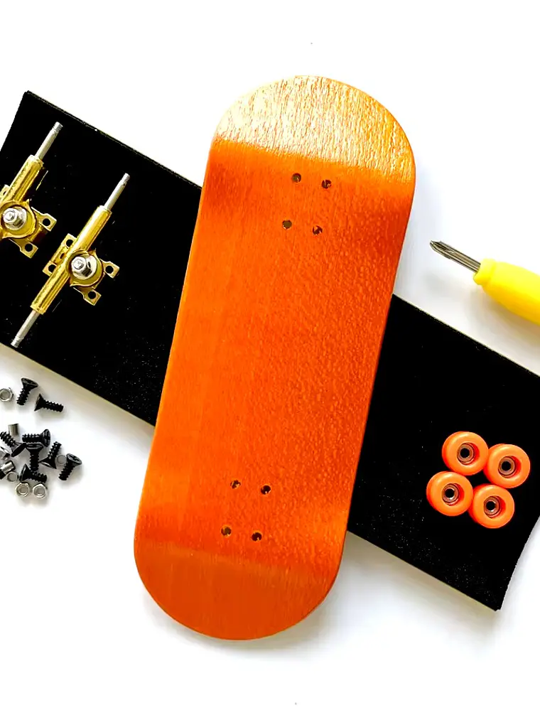 Tabla fingerboard Orange 34 mm completa profesional Bolkskate 1
