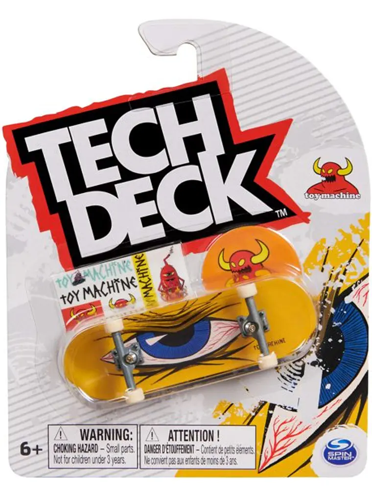 Tech Deck Patineta De Dedos, Toy Machine Ojo 1