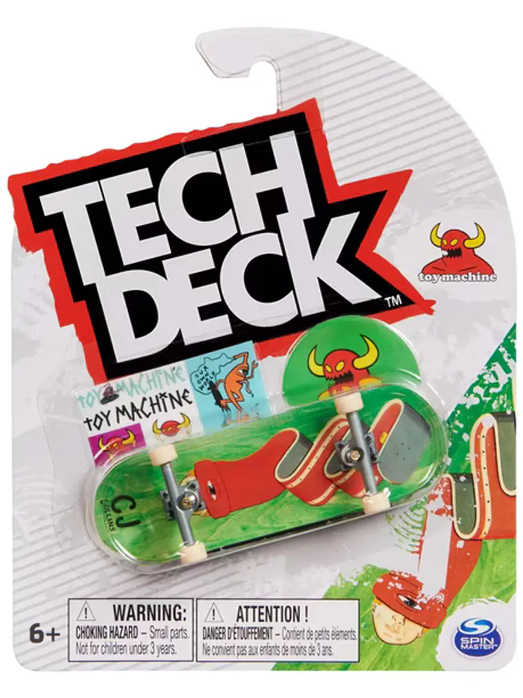 Tech Deck Patineta De Dedos, Toy Machine Cj Collins 1