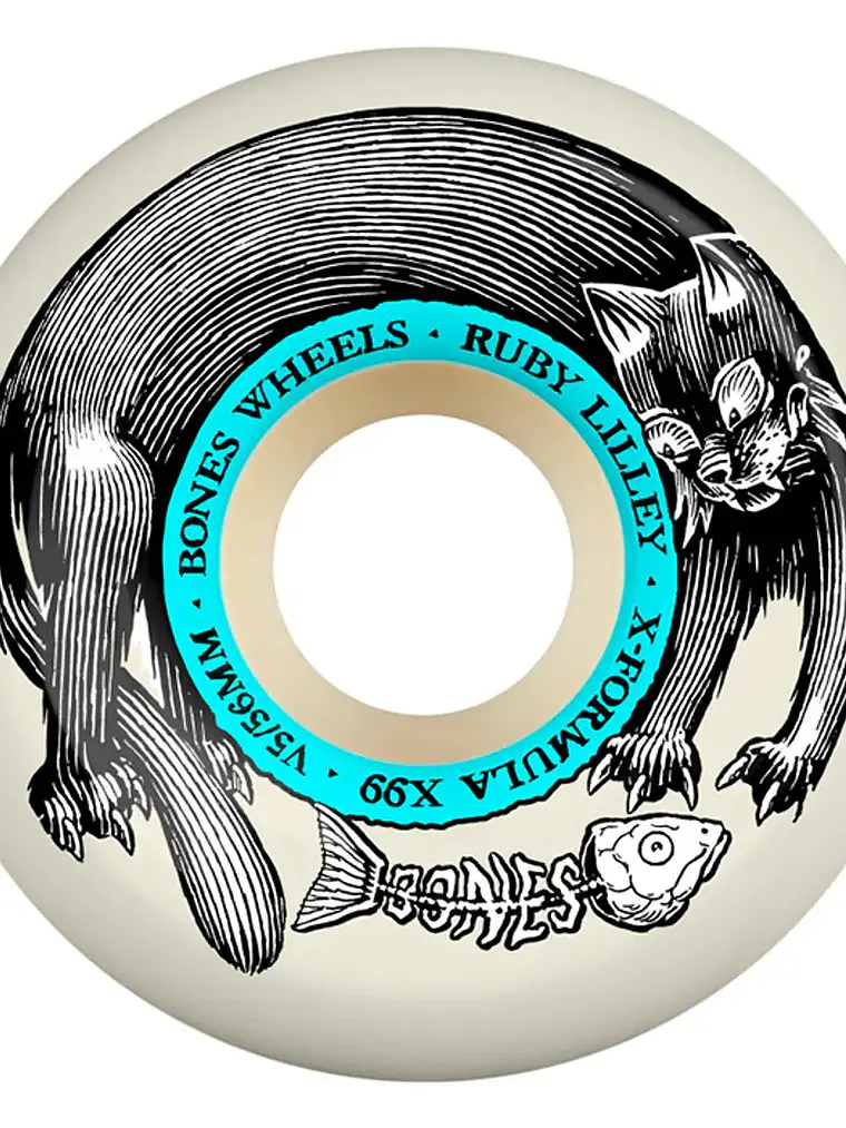 Ruedas Bones - X-Formula® - Lilley Black Cat - Sidecuts - 56mm 99A 1