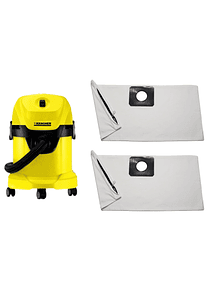 Dos Bolsas Reutilizables Para Karcher Wd3 - Envío Incluido