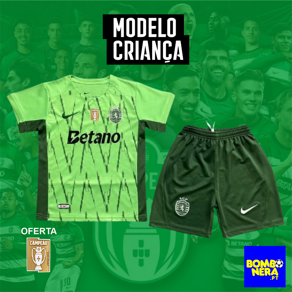 Conjunto Alternativa Sporting 2024/25 - CRIANÇA