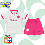 Conjunto Alternativo Rosa Sporting 2025/26 - CRIANÇA