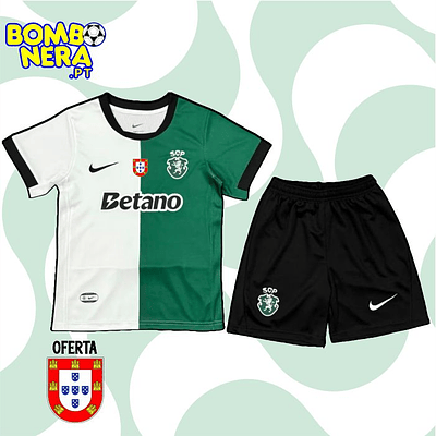 Conjunto Alternativa Sporting Stromp 2025/26 - CRIANÇA