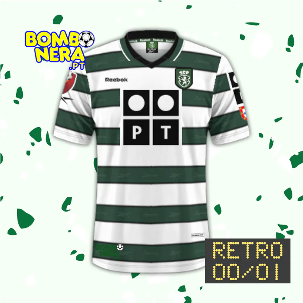 Camisola Principal Sporting CP 2000/01 – Reebok x PT