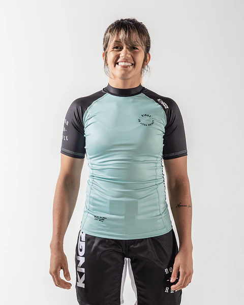 Kingz Born To Rule Women's S/S Rashguard Teal