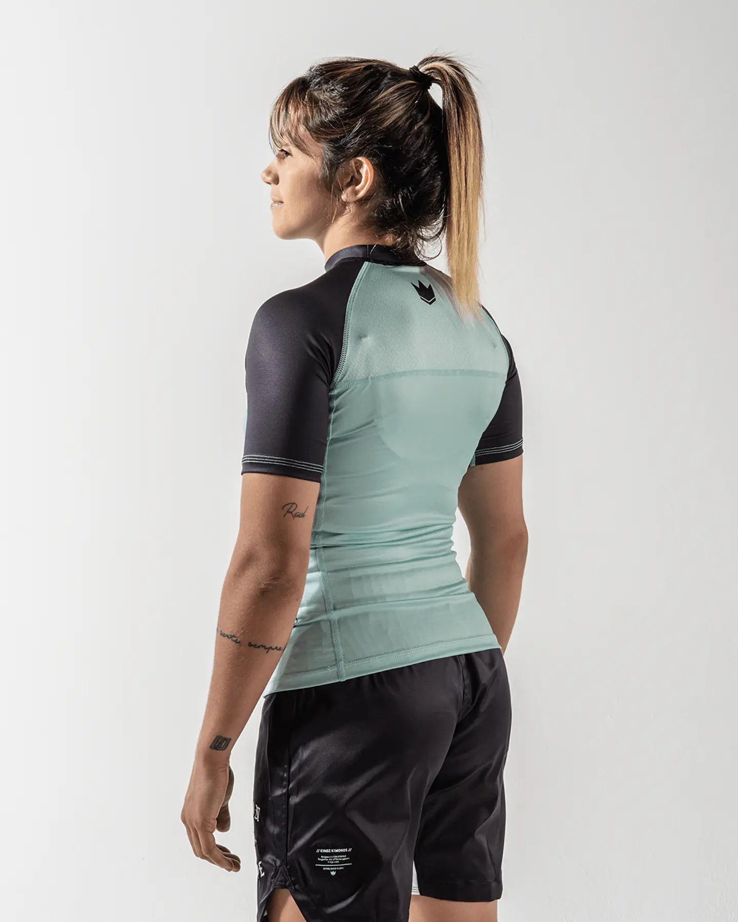 Kingz Born To Rule Women's S/S Rashguard Teal 4