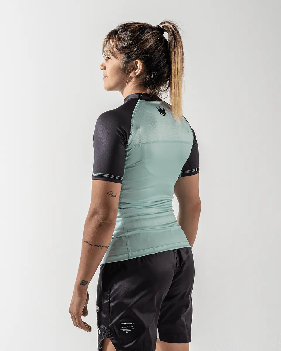 Kingz Born To Rule Women's S/S Rashguard Teal 4
