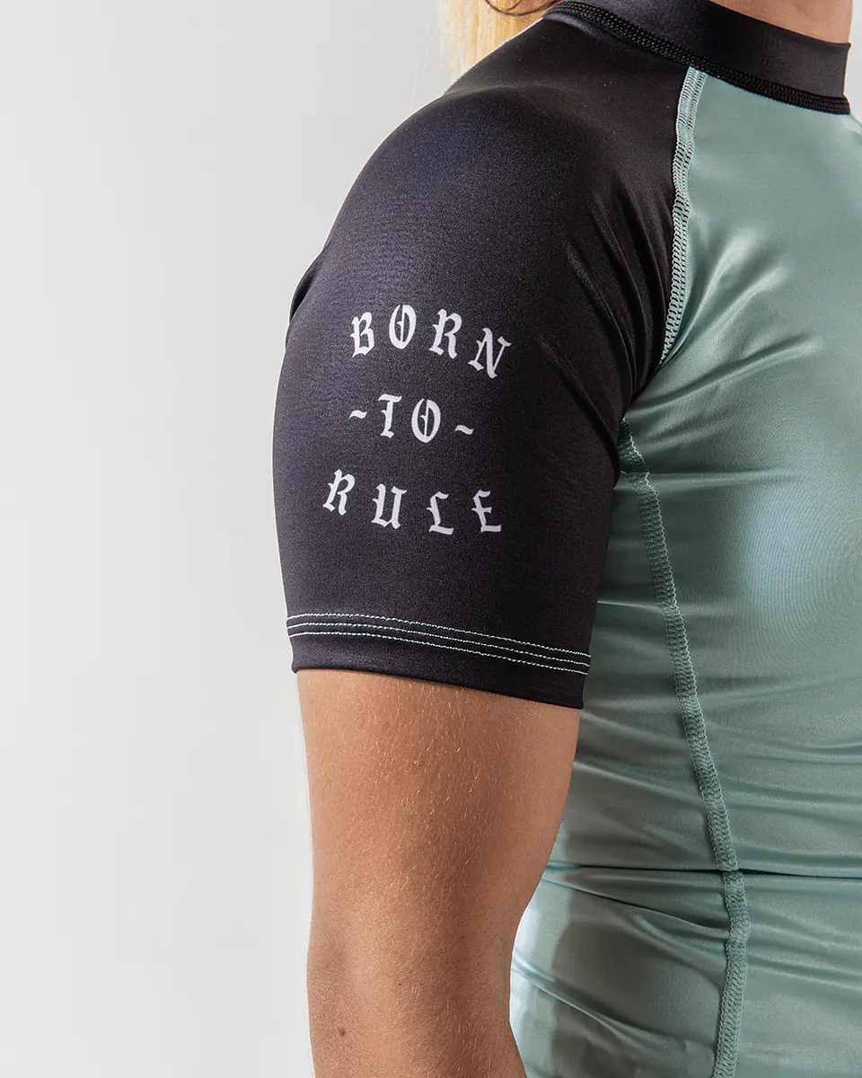 Kingz Born To Rule Women's S/S Rashguard Teal 5