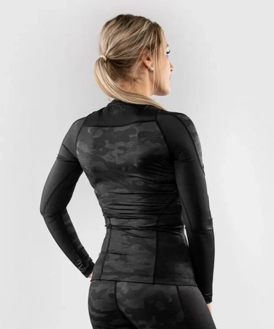 Venum Defender long sleeve Rashguard - for women - Black/Black 5