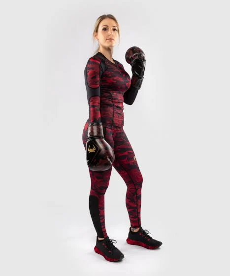 Venum Defender Leggings - for women - Black/Red