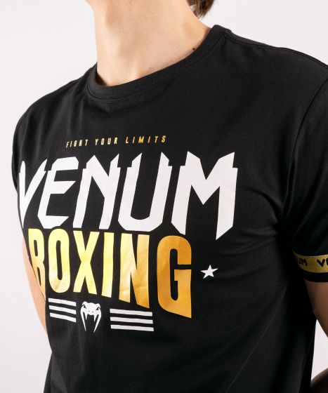 Polera Venum BOXING Classic 20 T-Shirt - Black/Gold