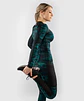Venum Defender long sleeve Rashguard - for women - Black/Green - Miniatura 2