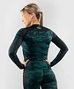 Venum Defender long sleeve Rashguard - for women - Black/Green - Miniatura 4