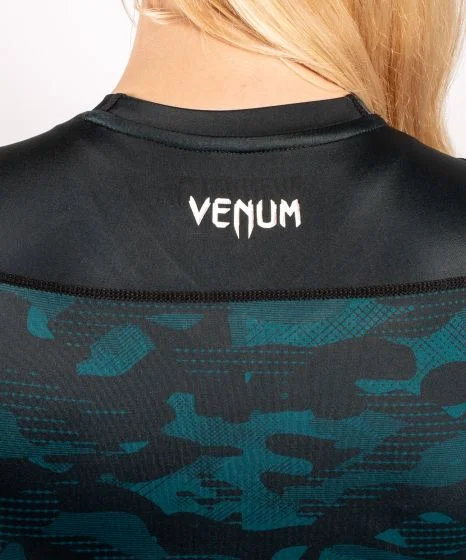 Venum Defender long sleeve Rashguard - for women - Black/Green