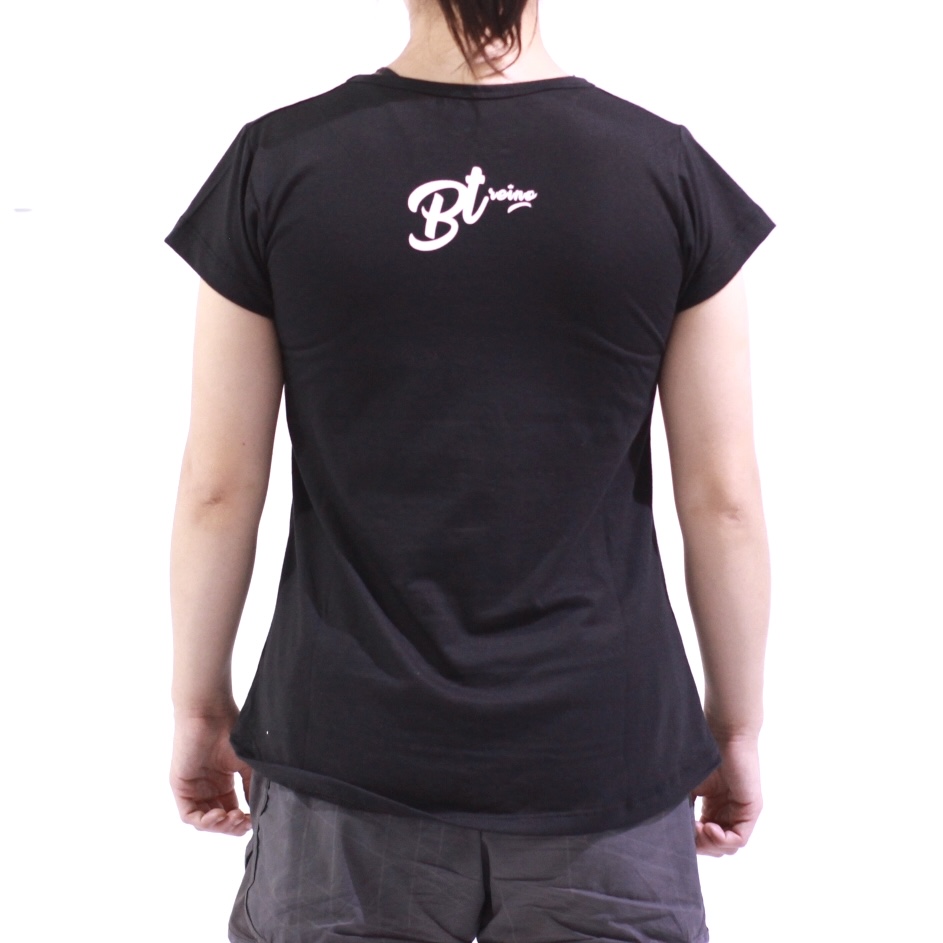 Polera RVG Negra Logo - Femenina 