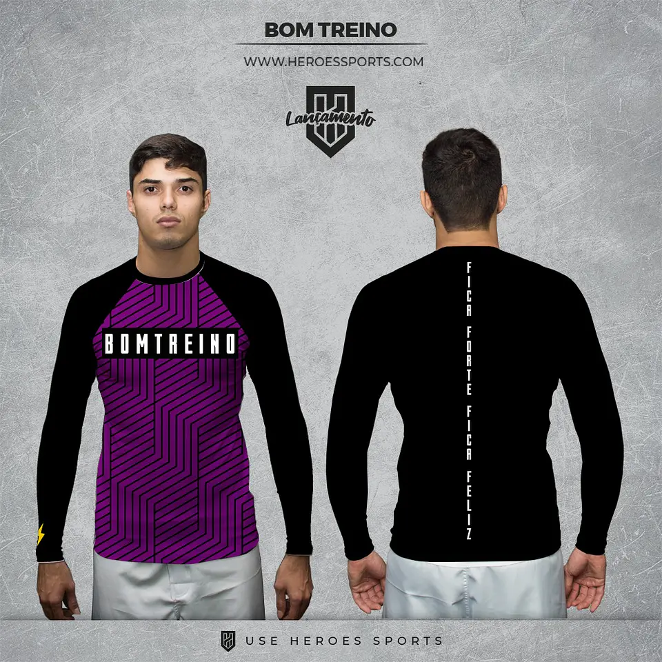 Rashguard Bomtreino  BT V22 Purple ML 9